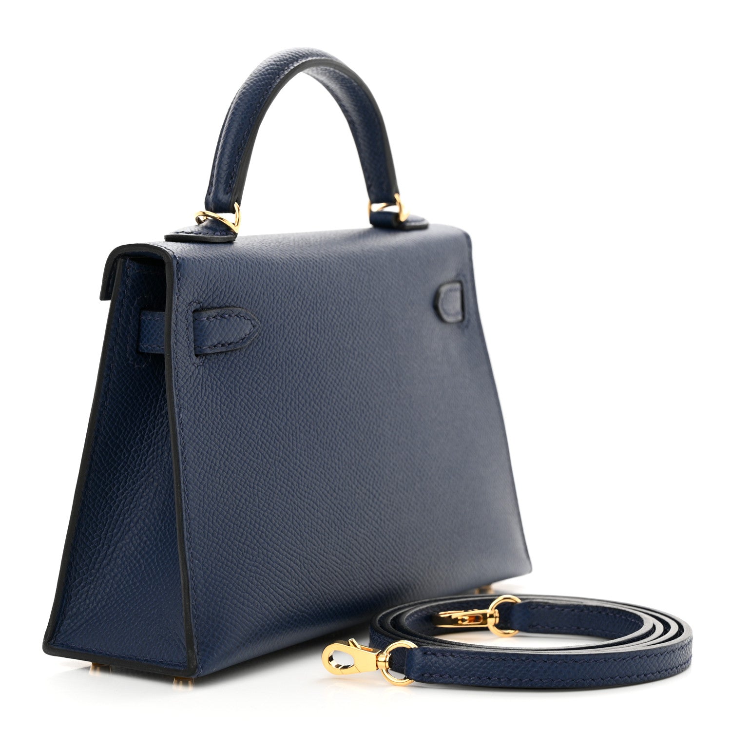 Hermes Epsom Mini Kelly Sellier 20 Bleu Navy 3 of 13