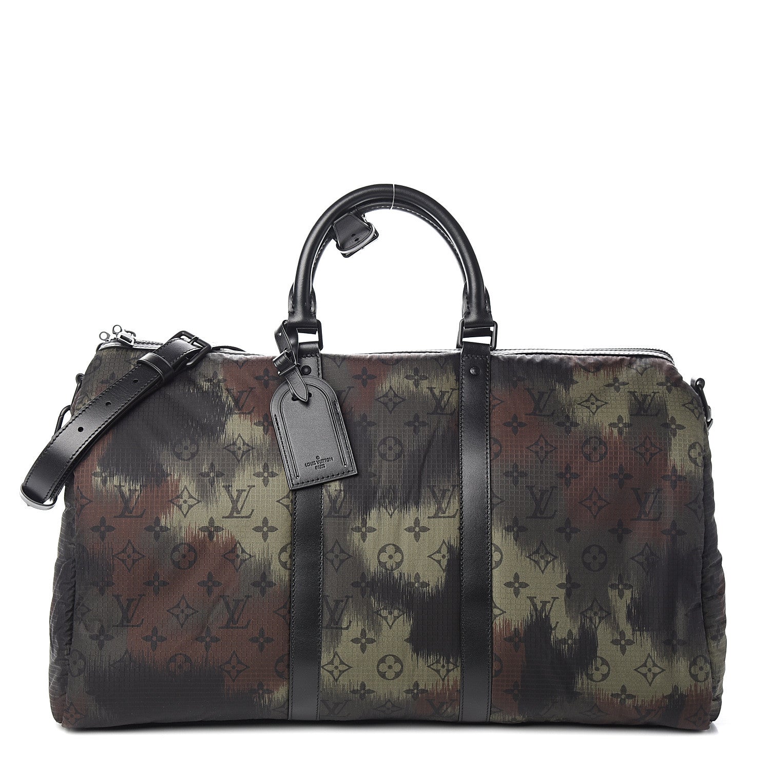 Louis Vuitton Nylon Monogram Camouflage Keepall Bandouliere 50 Kaki 1 of 9