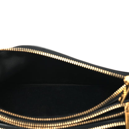 Celine Lambskin Small Trio Crossbody Bag Black 5 of 14