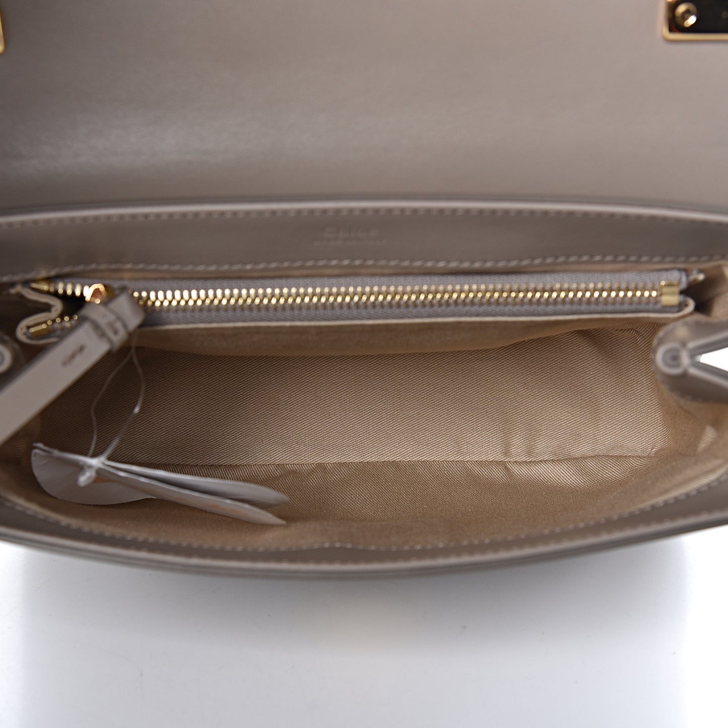 Calfskin Small C Double Carry Motty Grey