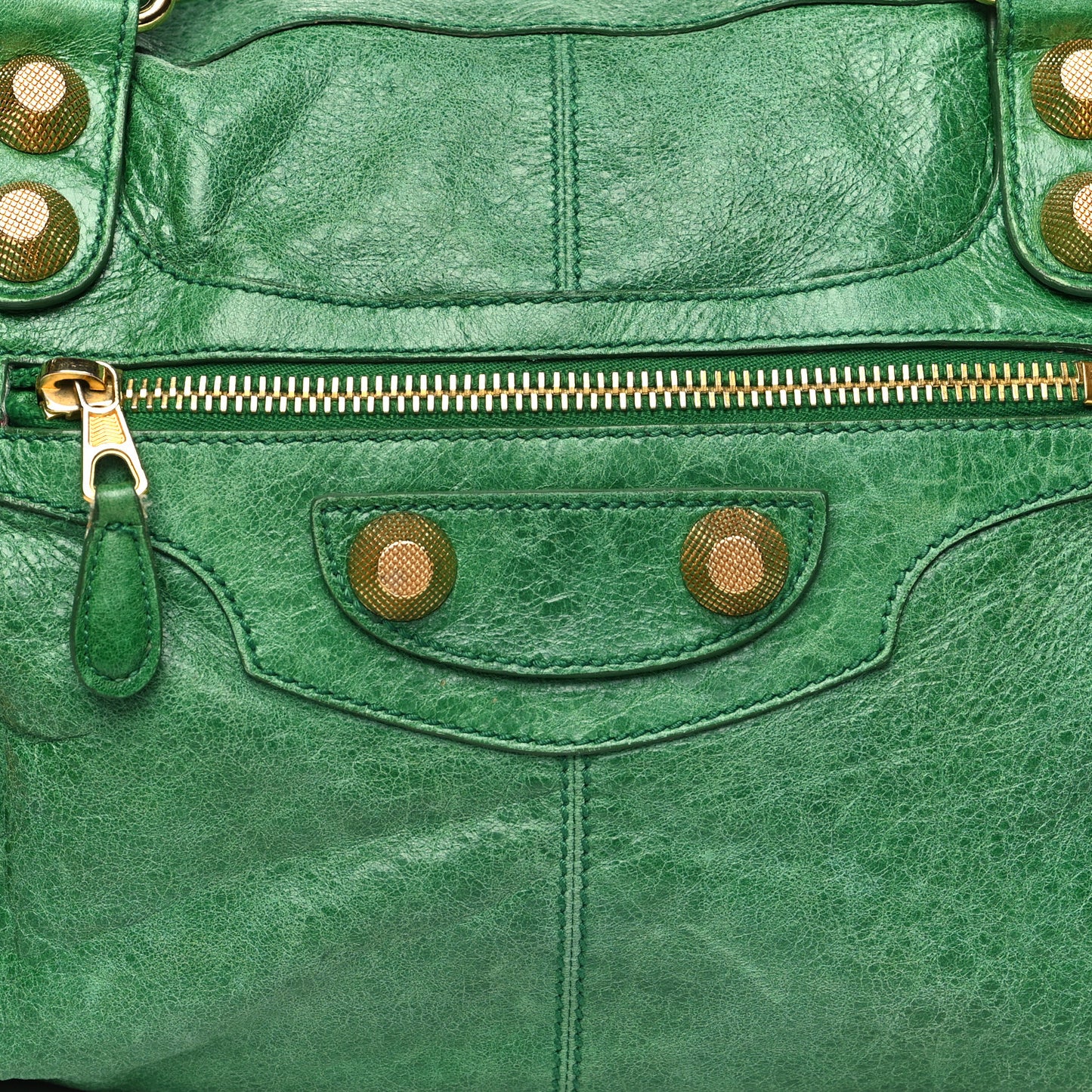 Agneau Giant 21 Gold Hardware Work Vert Gazon