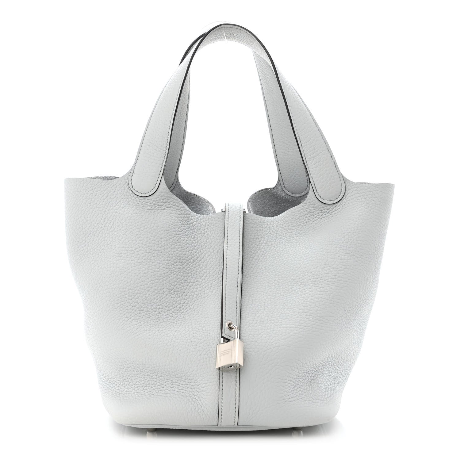Hermes Taurillon Clemence Picotin Lock 22 MM Bleu Pale 1 of 12