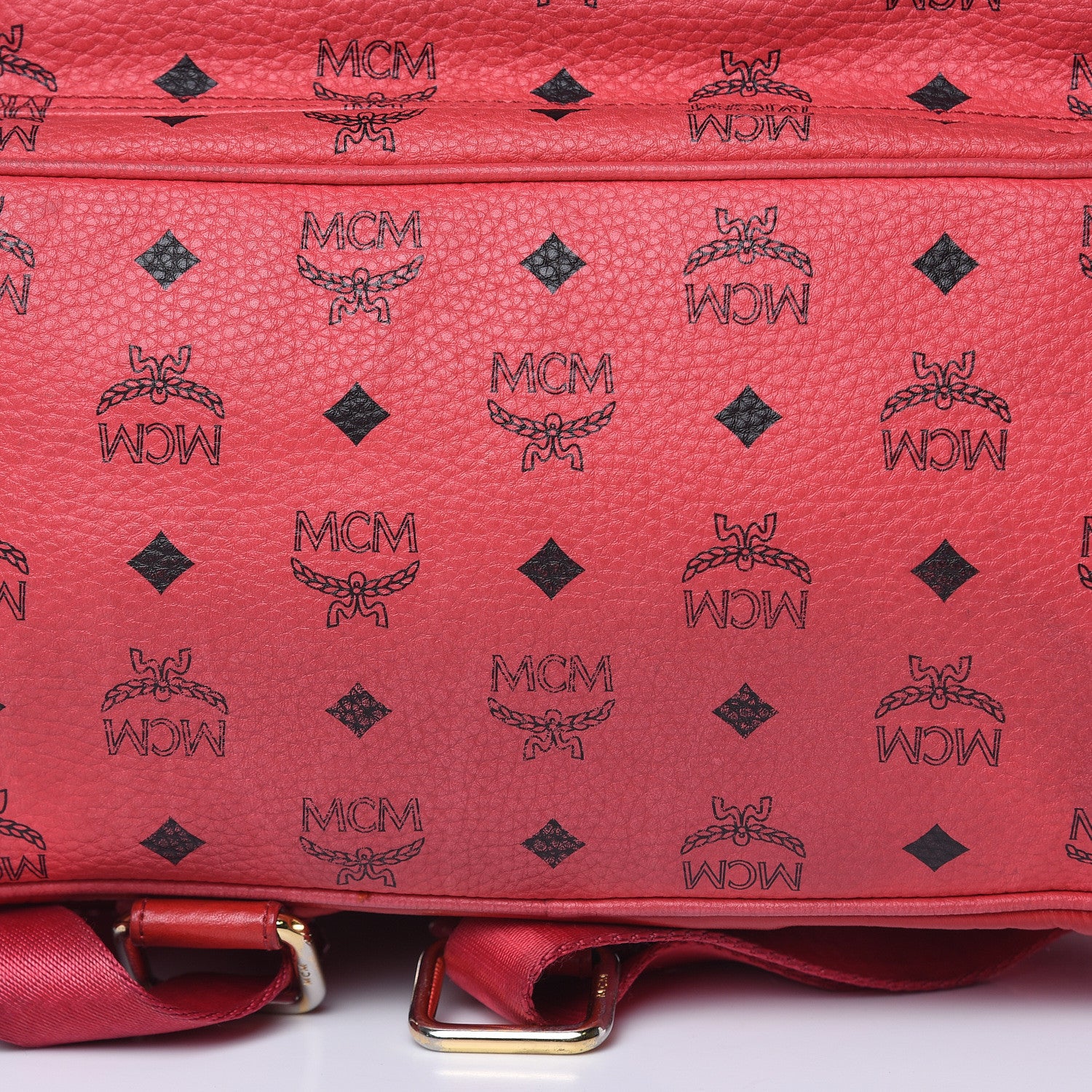 MCM Visetos Medium Sprinkle Stud Stark Backpack Corail 18 of 25