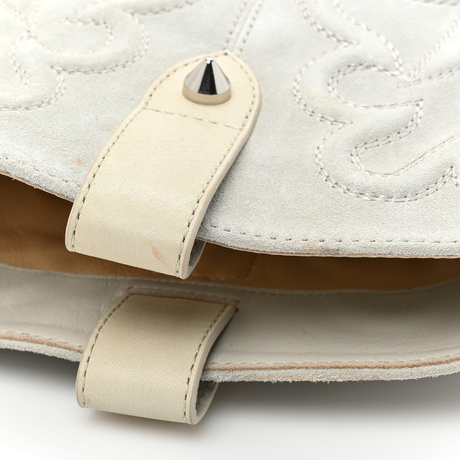 Christian Louboutin Calfskin Santia Botta 85 Tall Boots 39 White Albatre 8 of 9
