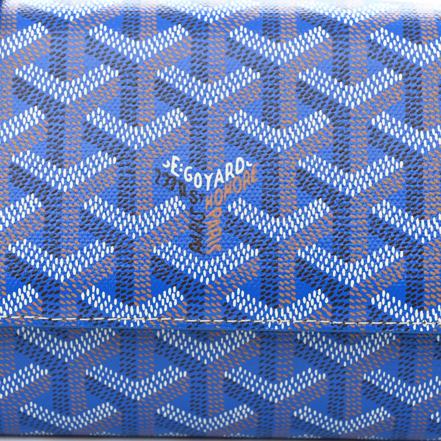 Goyardine Varenne Continental Wallet Sky Blue