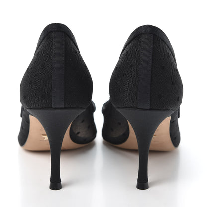 Christian Dior Grosgrain Plumetis Dior Blossom Pump 36 Black 6 of 9