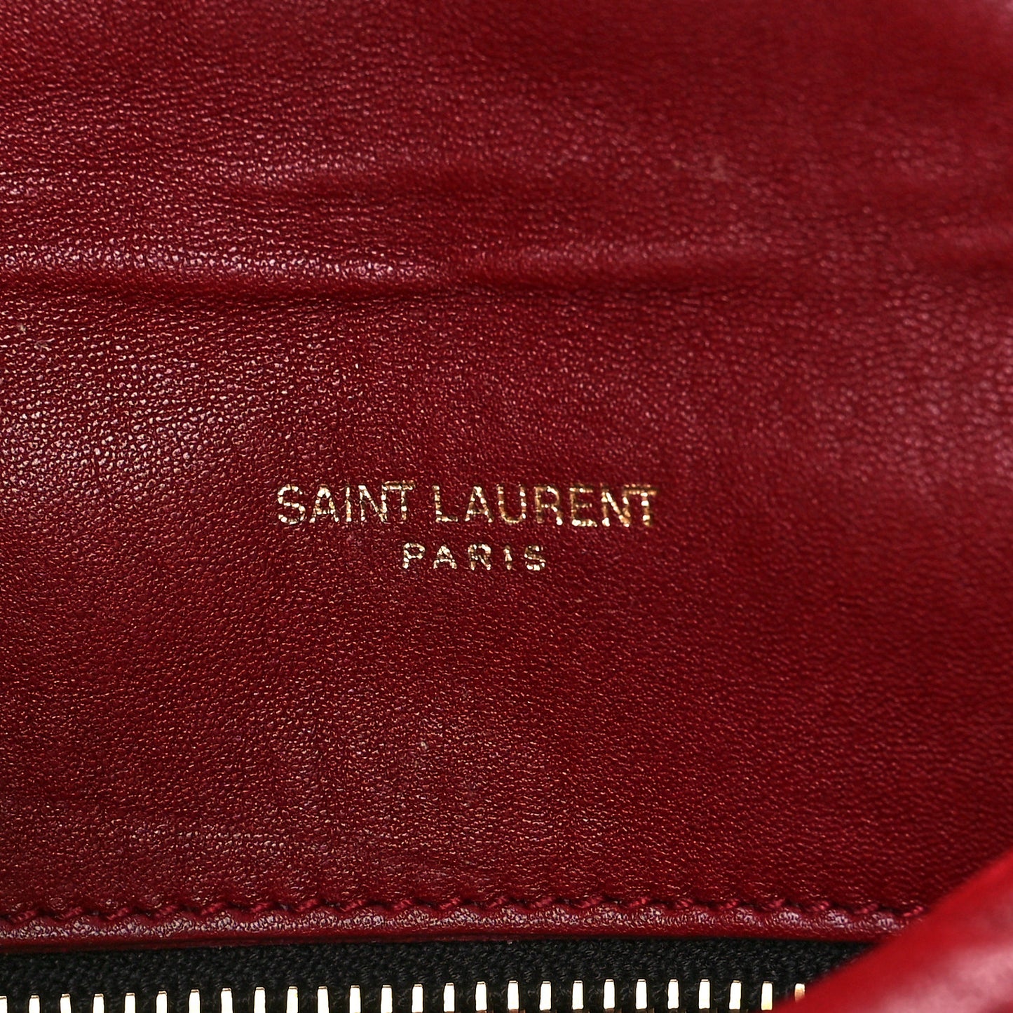 Lambskin Quilted Toy Loulou Puffer Monogram Chain Satchel Red
