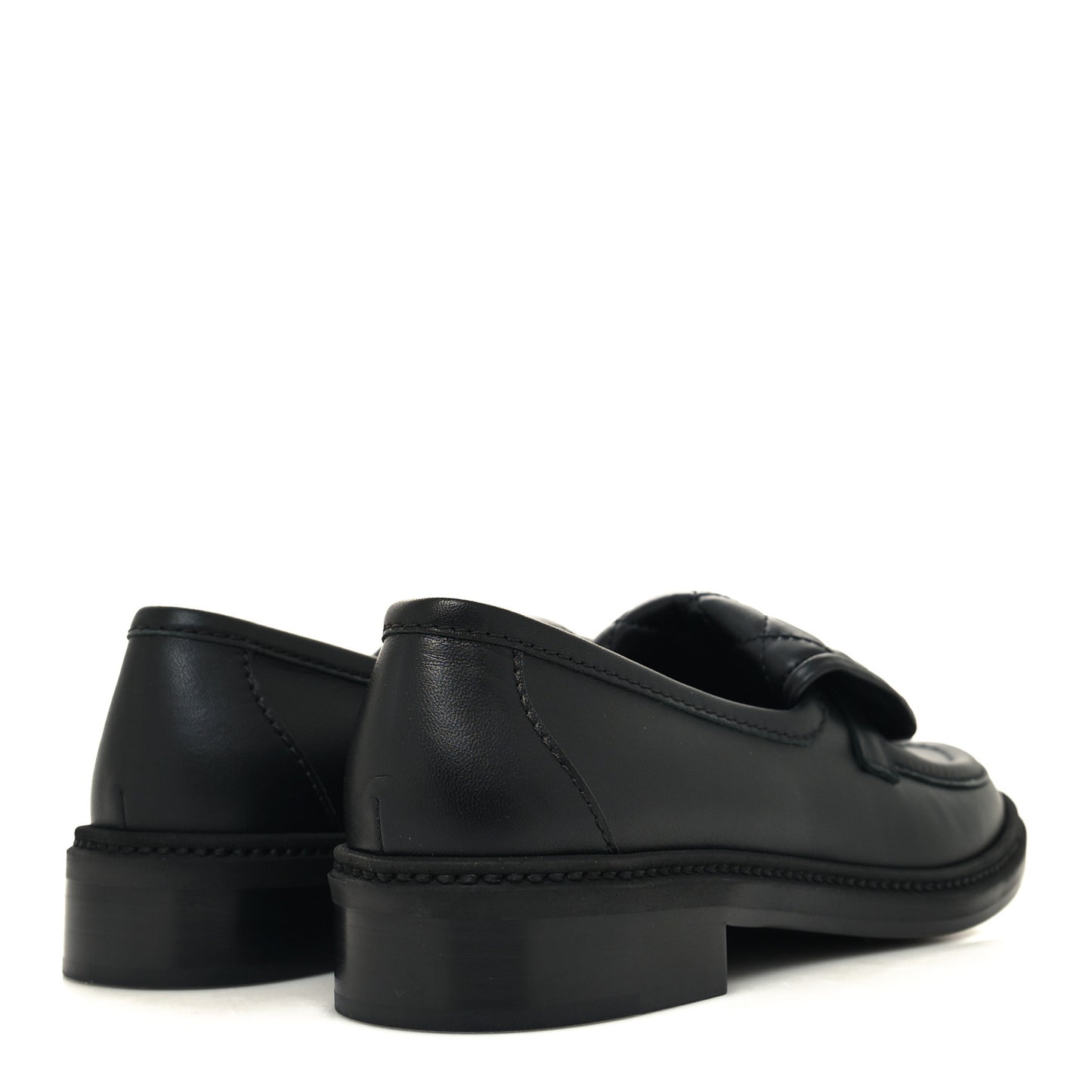 Lambskin Quilted CC Turnlock Loafers 38 Black
