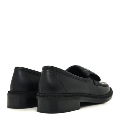 Chanel Lambskin Quilted CC Turnlock Loafers 38 Black 4 of 9