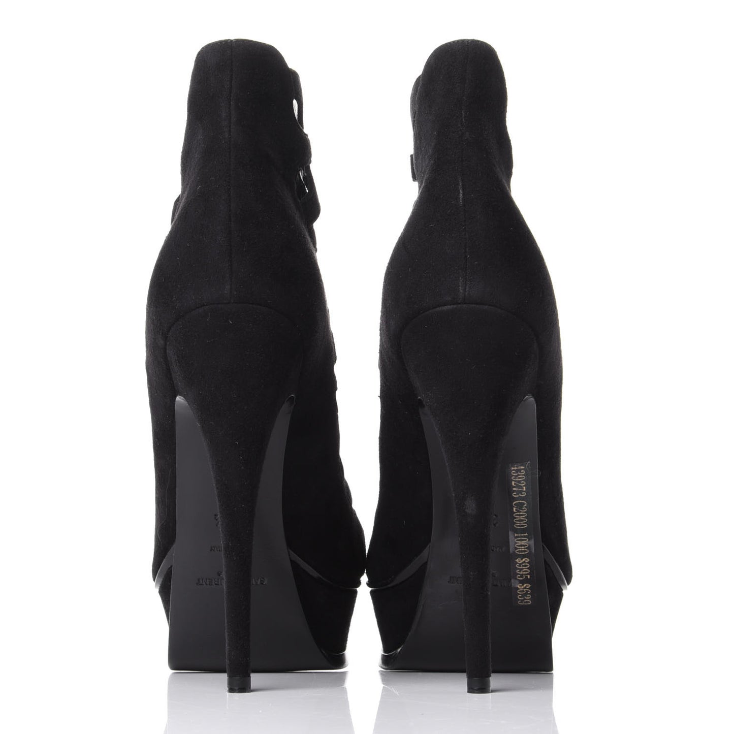 Kid Scamosciato Tribute 105 Platform Sandals 37.5 Black