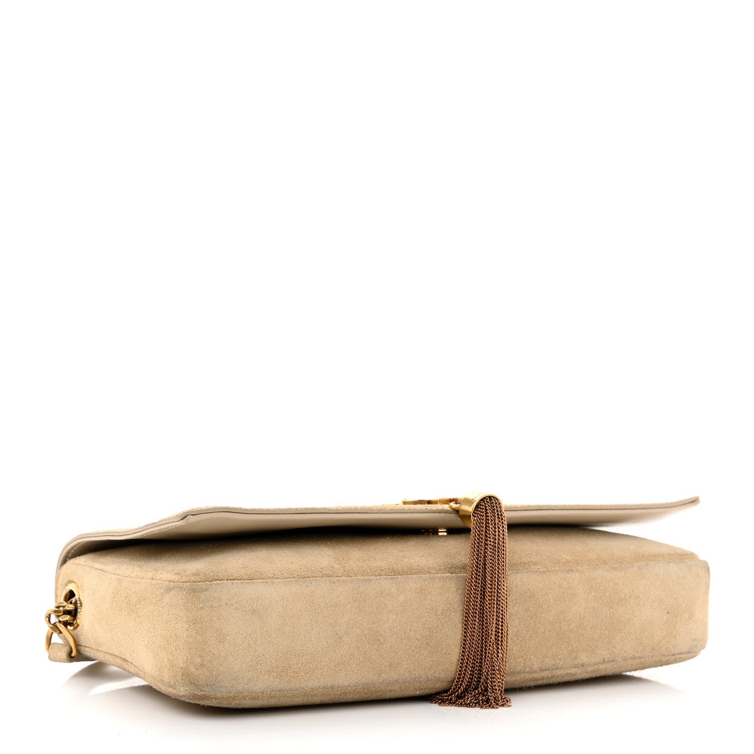 Saint Laurent Suede Monogram Tassel Kate 99 Beige 4 of 10