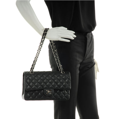 Chanel Caviar Quilted Medium Double Flap Black 2 of 7