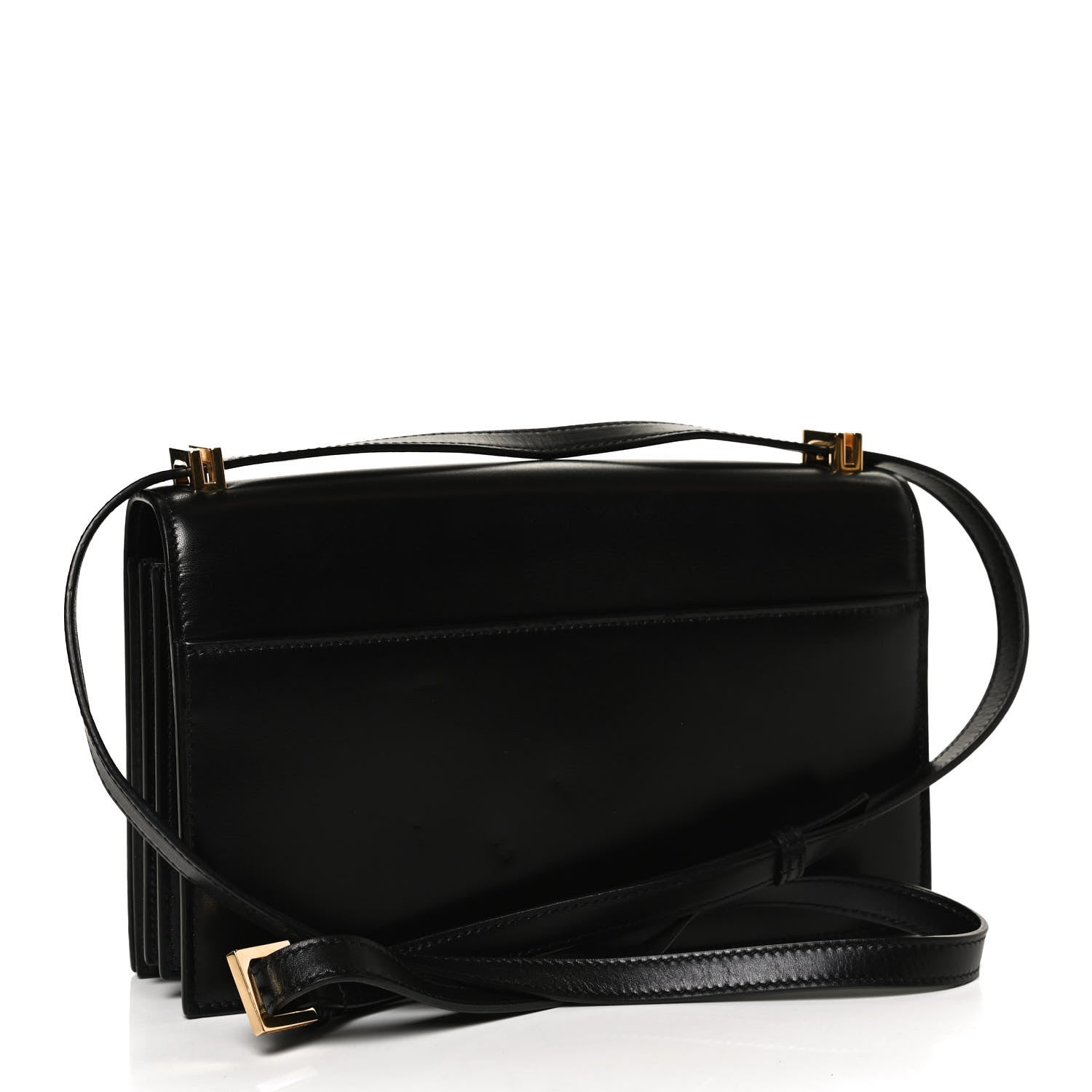 Saint Laurent Smooth Calfskin Medium Domino Shoulder Bag Black 3 of 11