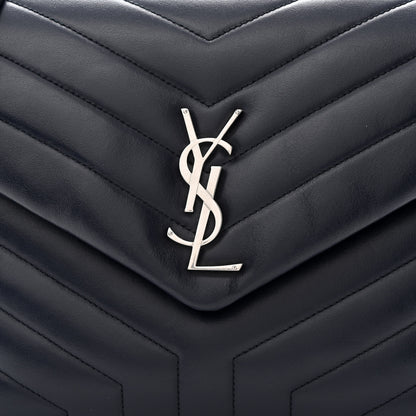 Saint Laurent Calfskin Y Quilted Monogram Medium Loulou Chain Satchel Medium Blue 8 of 11