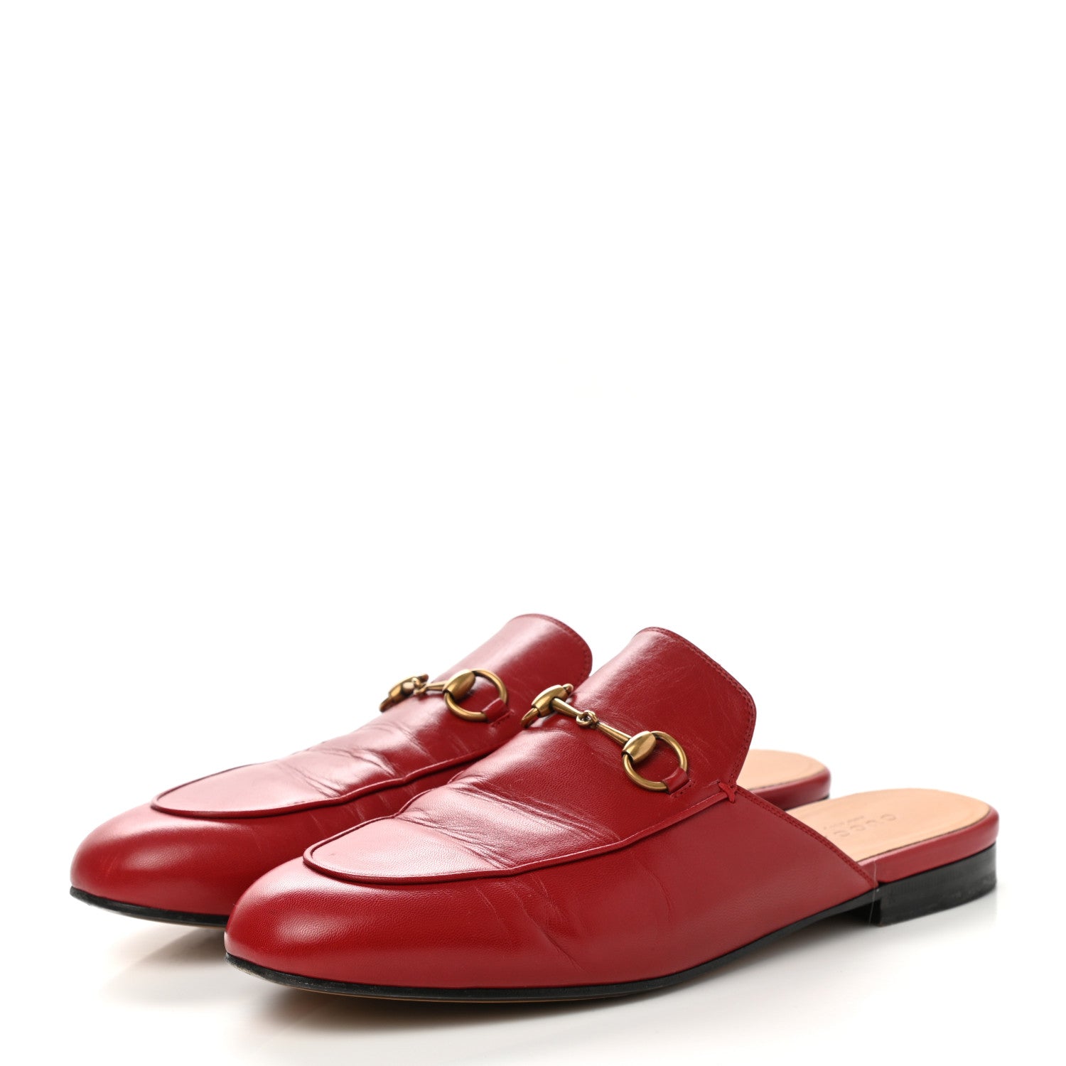 Gucci Malaga Kid Womens Princetown Slippers 40 Hibiscus Red 3 of 10