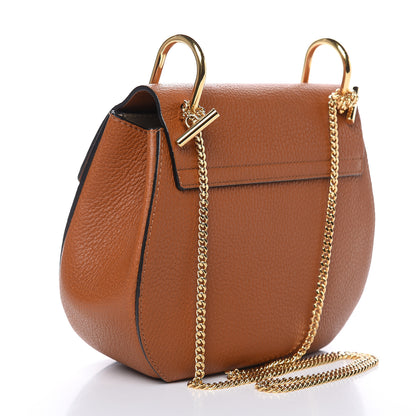 Chloe Grained Lambskin Drew Shoulder Bag Caramel 3 of 10