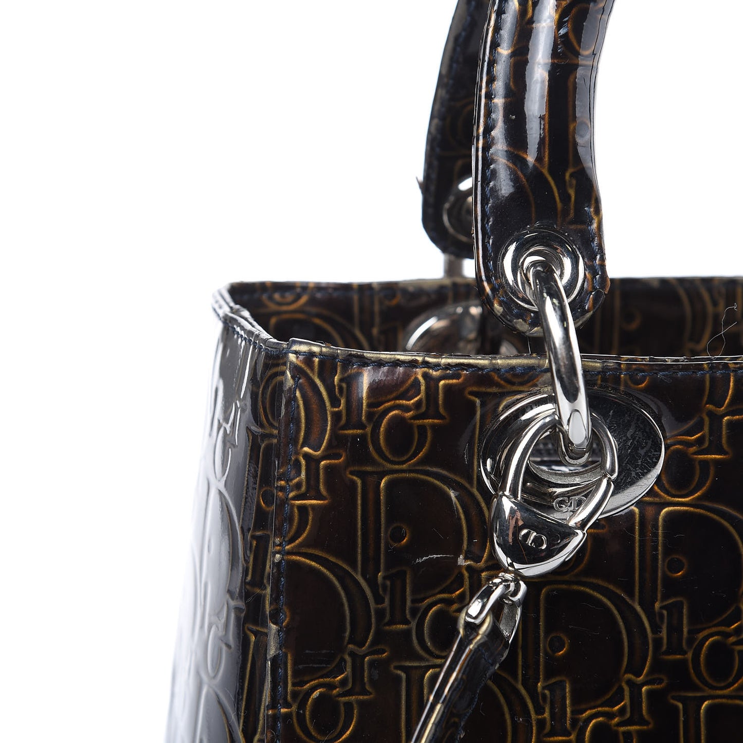Patent Ultimate Medium Lady Dior Brown