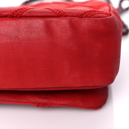 Chanel Iridescent Calfskin Diamond Stitch Small Flap Red 16 of 20