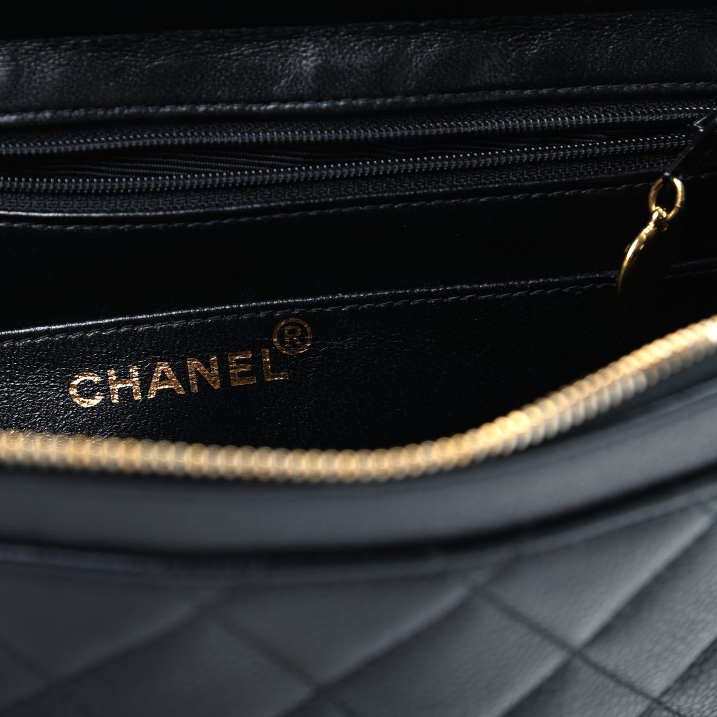 Caviar Quilted Backpack Black