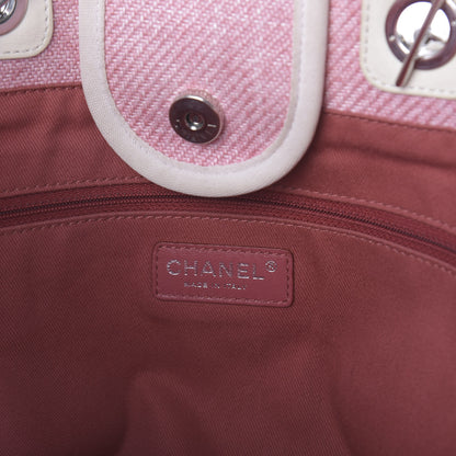 Chanel Canvas Medium Deauville Tote Pink 8 of 10