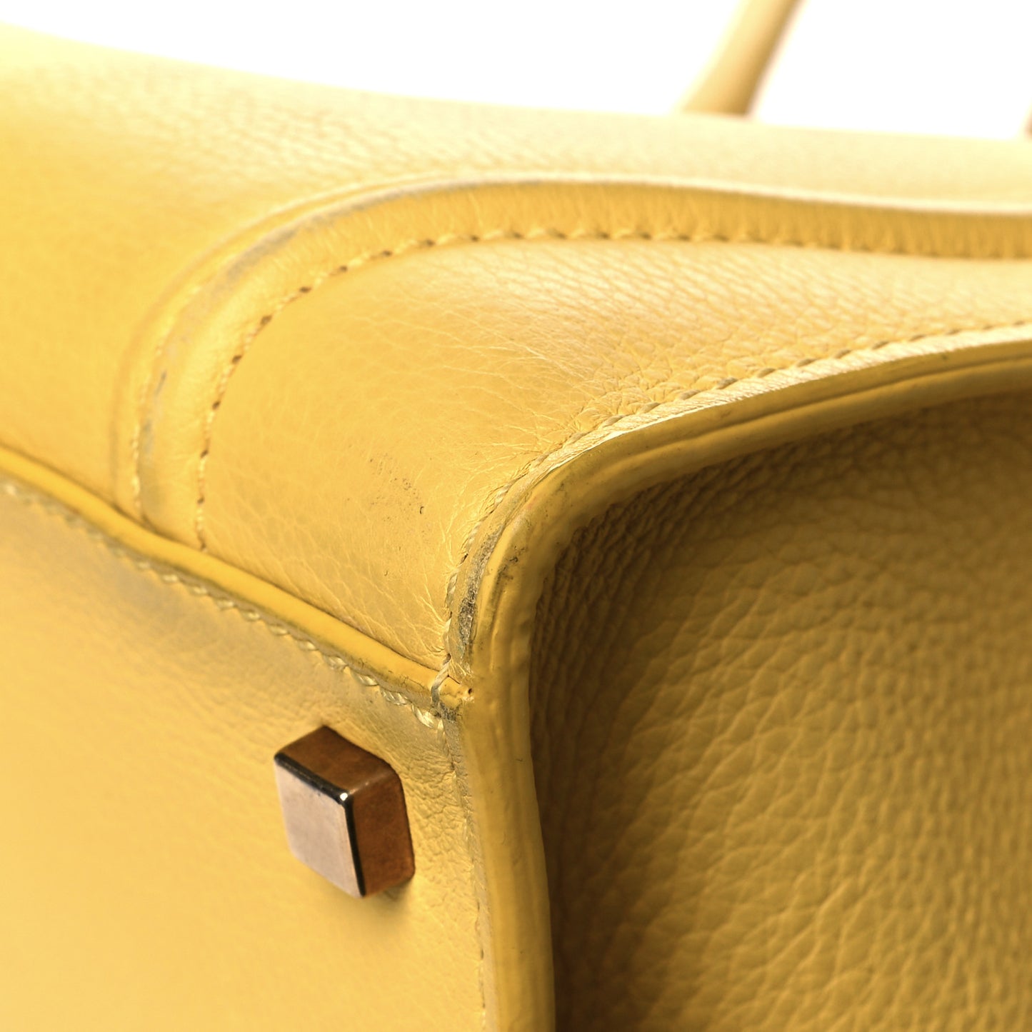 Grained Calfskin Medium Phantom Luggage Yellow
