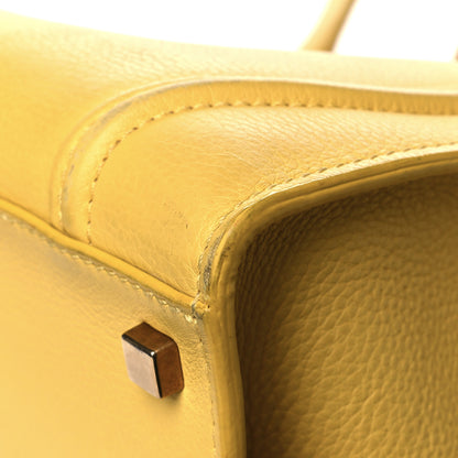 Celine Grained Calfskin Medium Phantom Luggage Yellow 12 of 18