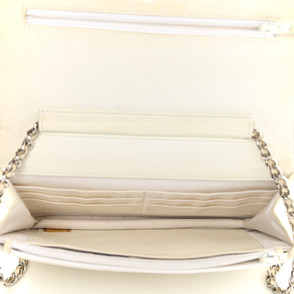 Chanel Perforated Lambskin Quilted Wallet On Chain WOC Beige 5 of 14