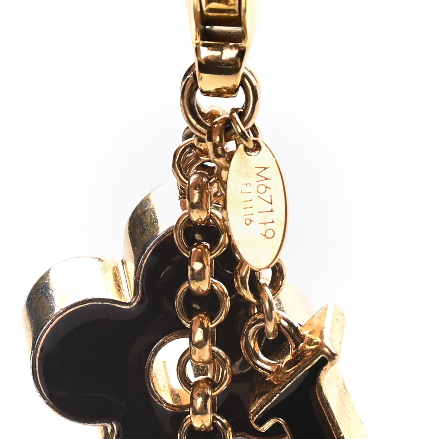 Louis Vuitton Fleur De Monogram Bag Charm Dore 4 of 7