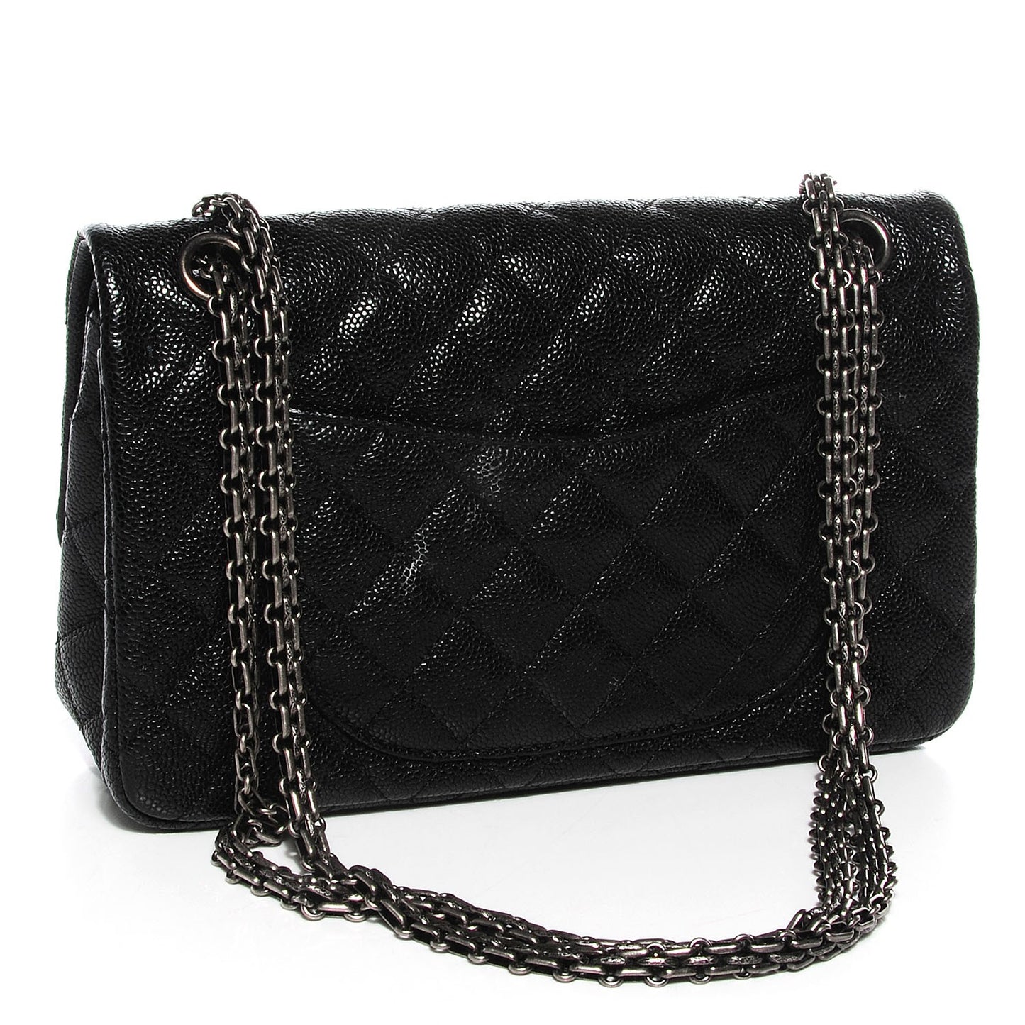 Caviar Quilted 2.55 Reissue 225 Flap Black