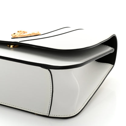 Versace Vitello Barocco Virtus Top Handle Shoulder Bag White 9 of 9