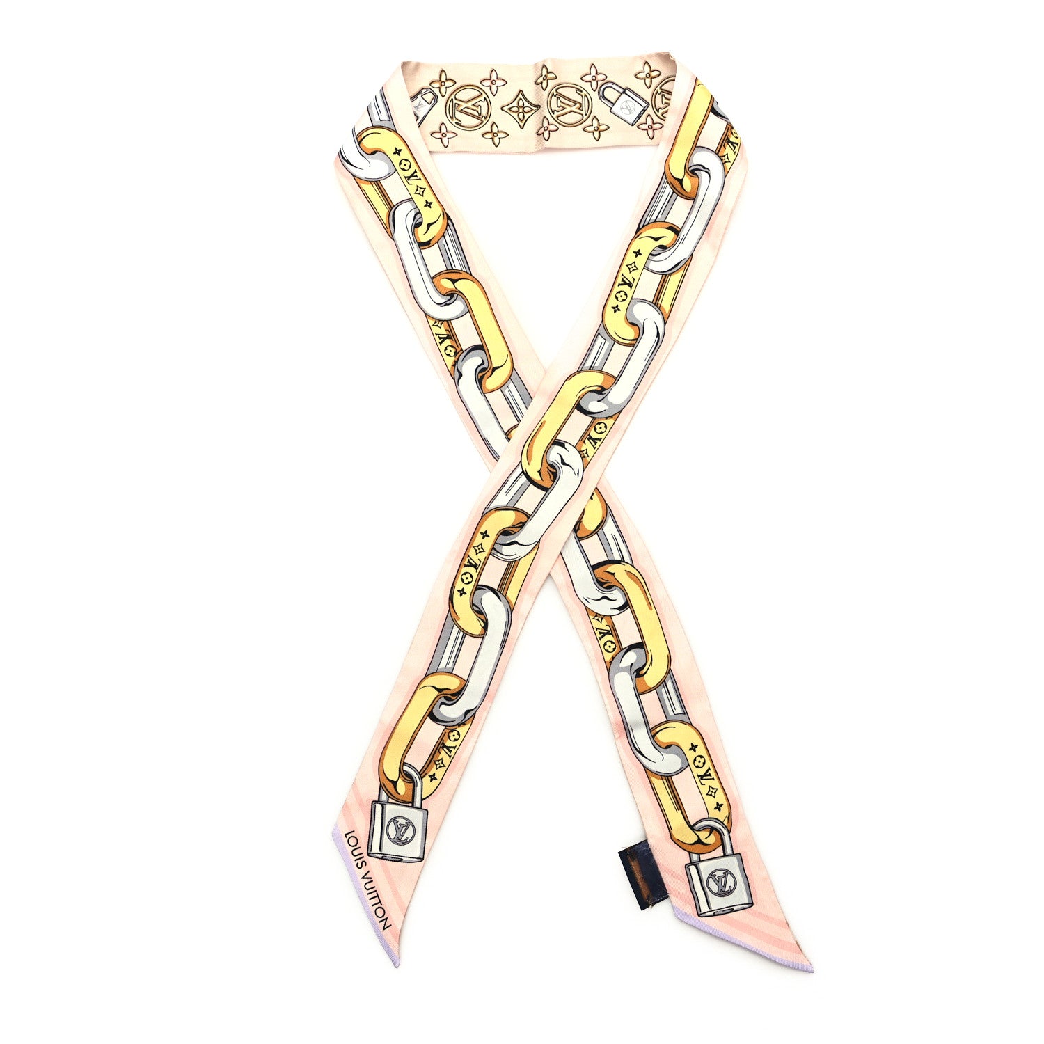 Louis Vuitton Silk Bejeweled BB Bandeau Beige 1 of 4