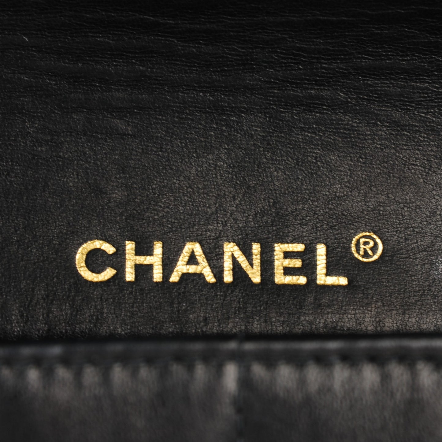 Lambskin Quilted East West Chocolate Bar Flap Black