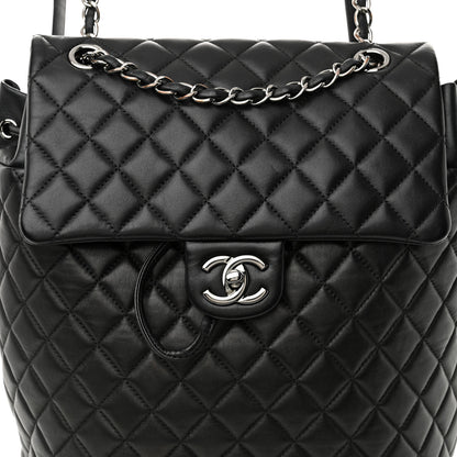 Chanel Lambskin Quilted Large Urban Spirit Backpack Black 8 of 12