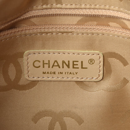 Chanel Calfskin Stitch Surpique Bowler Beige 6 of 10
