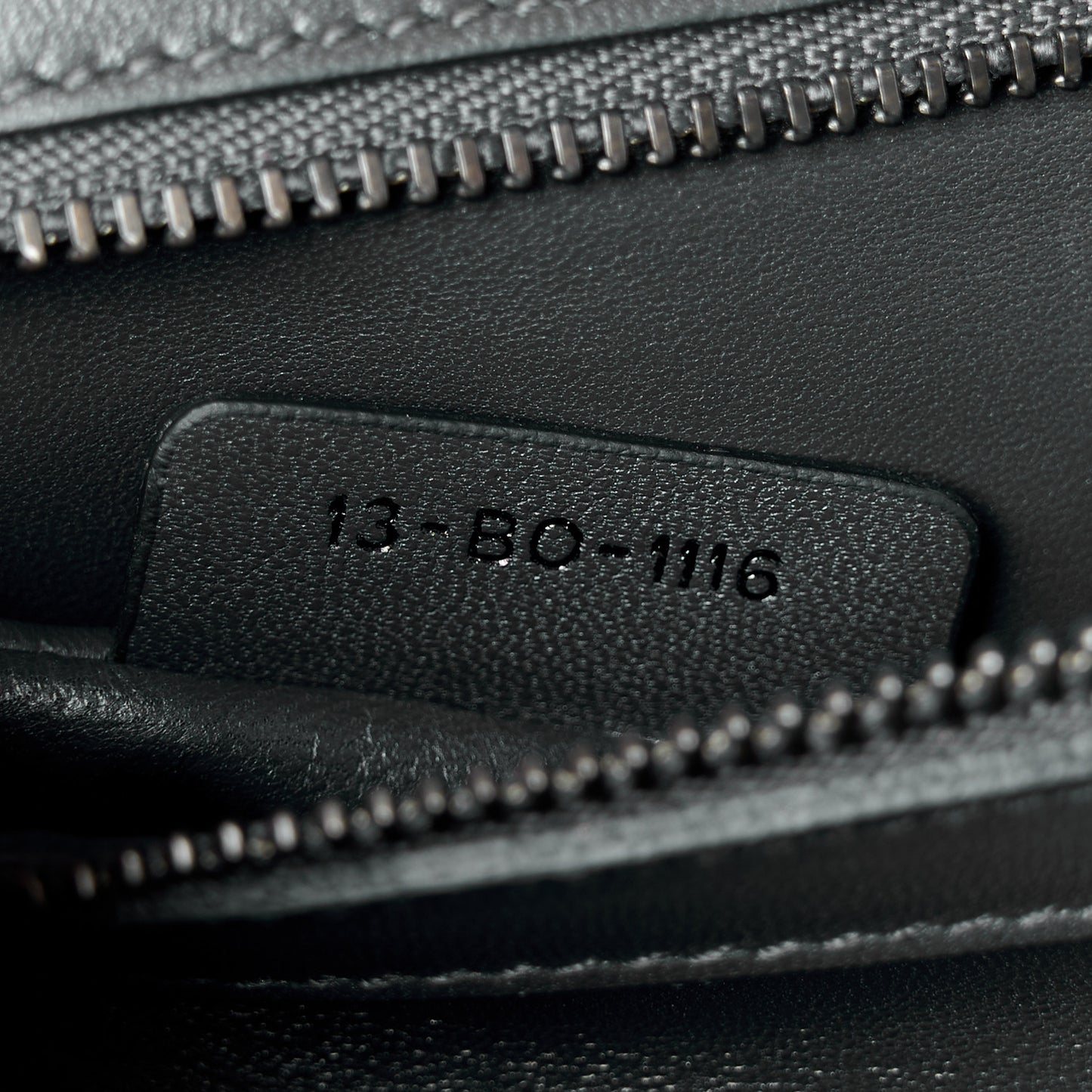 Metallic Patent Micro-Cannage Small Diorama Flap Bag Onyx Black