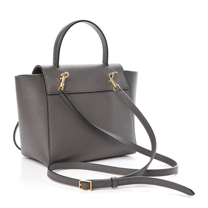 Celine Grained Calfskin Nano Belt Bag Grey 3 of 10