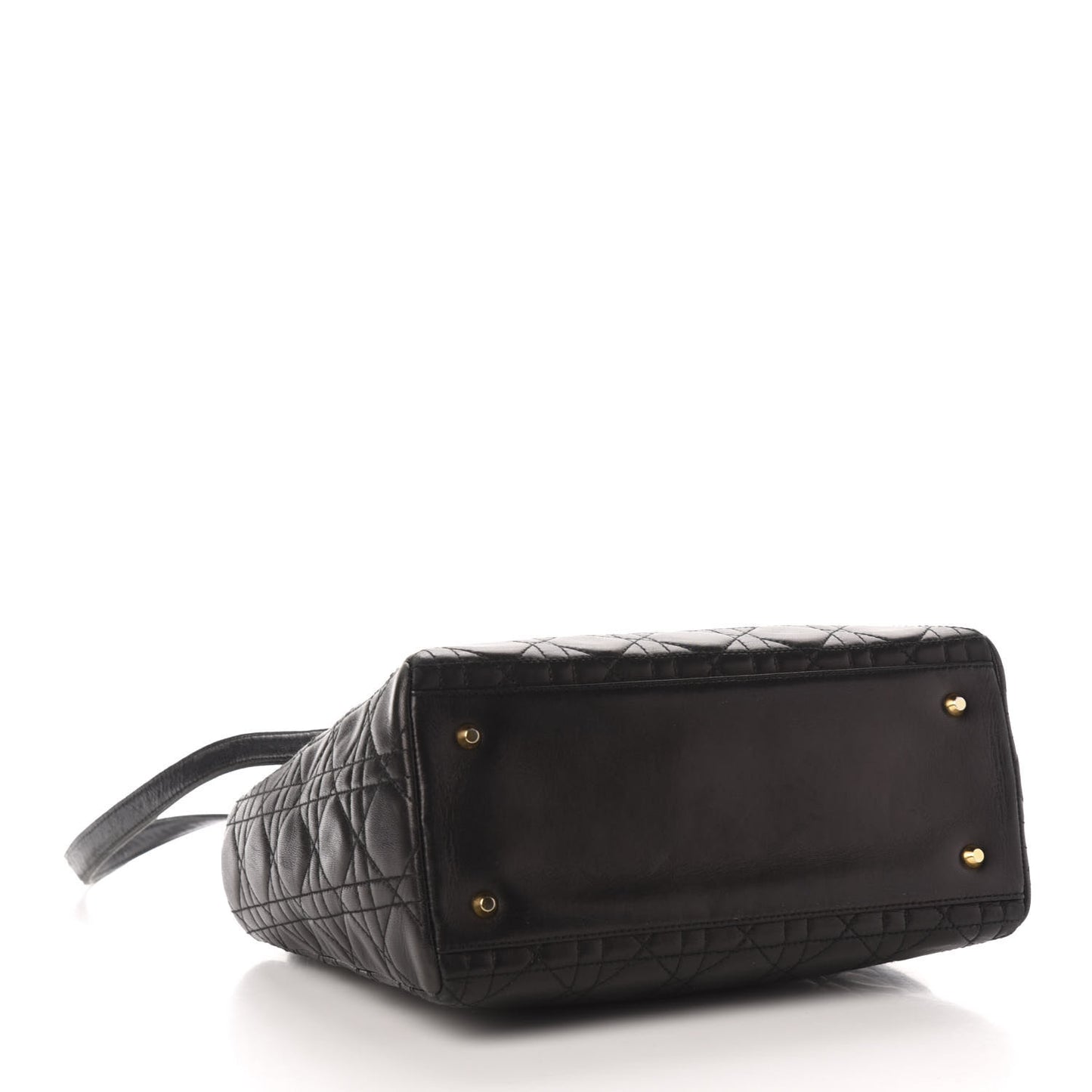 Lambskin Cannage Medium Lady Dior Black