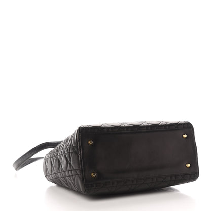 Christian Dior Lambskin Cannage Medium Lady Dior Black 4 of 10