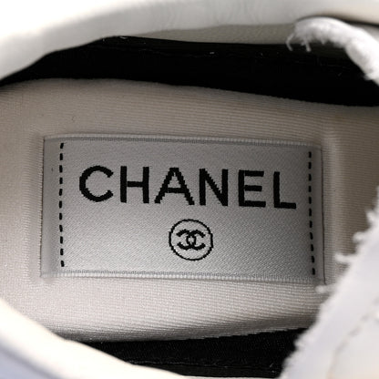 Chanel Calfskin CC Womens Sneakers 36 White 8 of 10