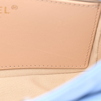 Chanel Caviar Quilted Small Wavy CC Hobo Light Blue 11 of 13