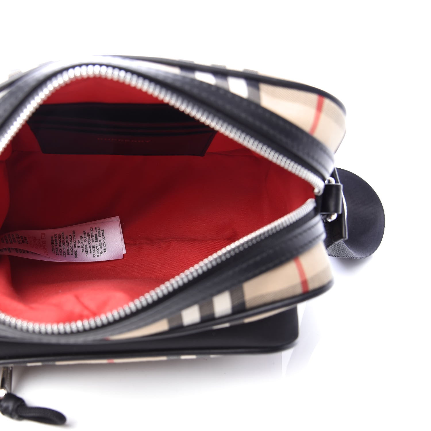 Burberry Vintage Check Calfskin Small Camera Bag Archive Beige 5 of 10