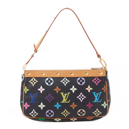 Louis Vuitton Monogram Multicolor Pochette Accessories Black 1 of 8