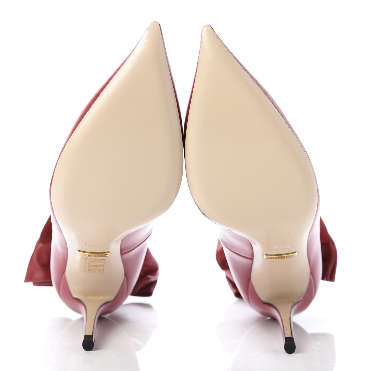 Nappa Queen Margaret Pumps 35.5 Hibiscus Red