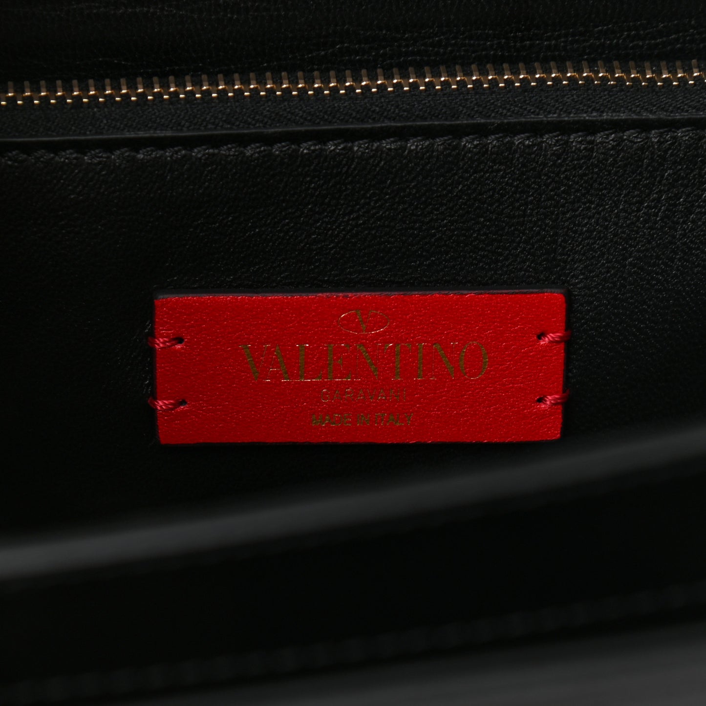 Vitello Rockstud Top Handle Shoulder Bag Black