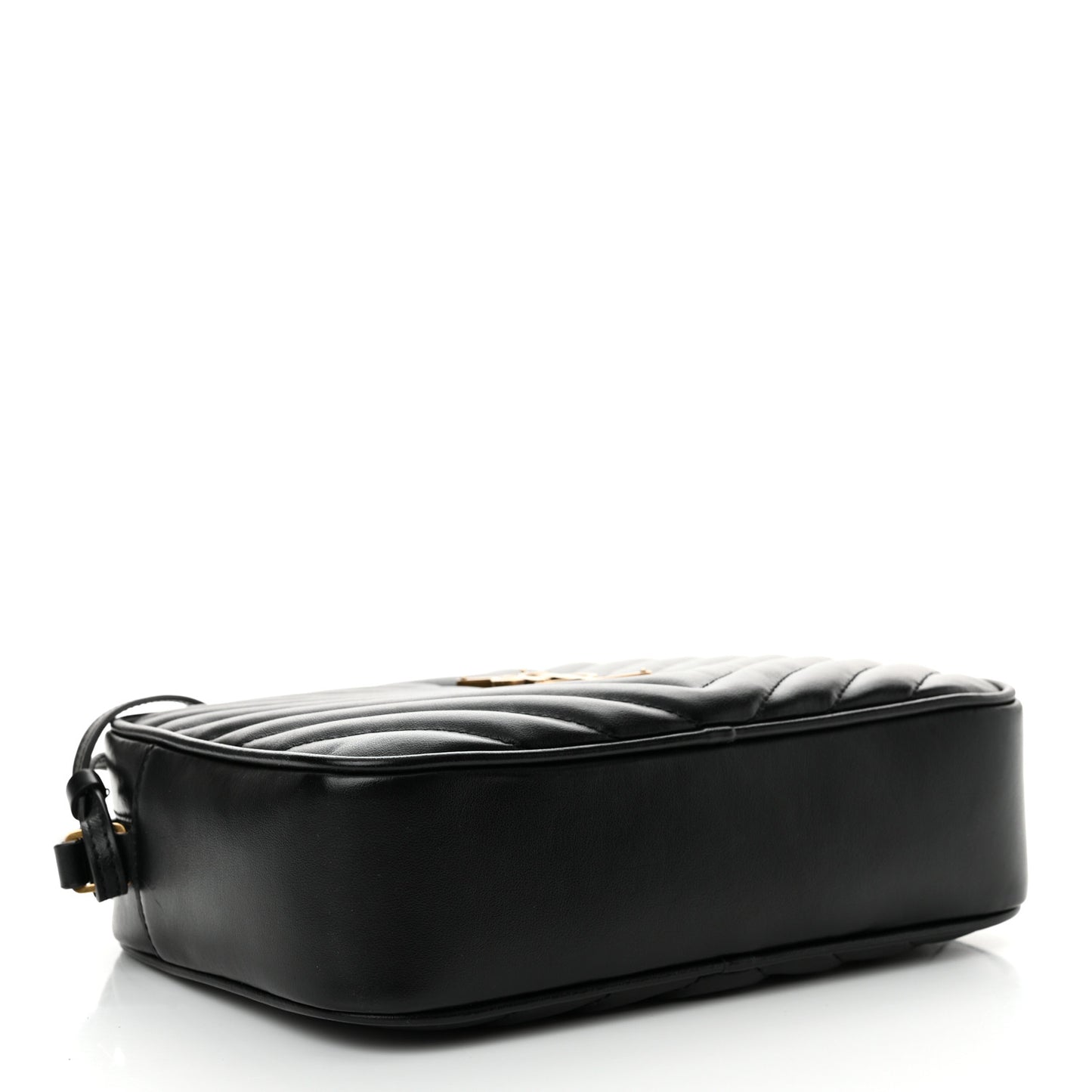 Calfskin Matelasse Monogram Lou Camera Bag Black