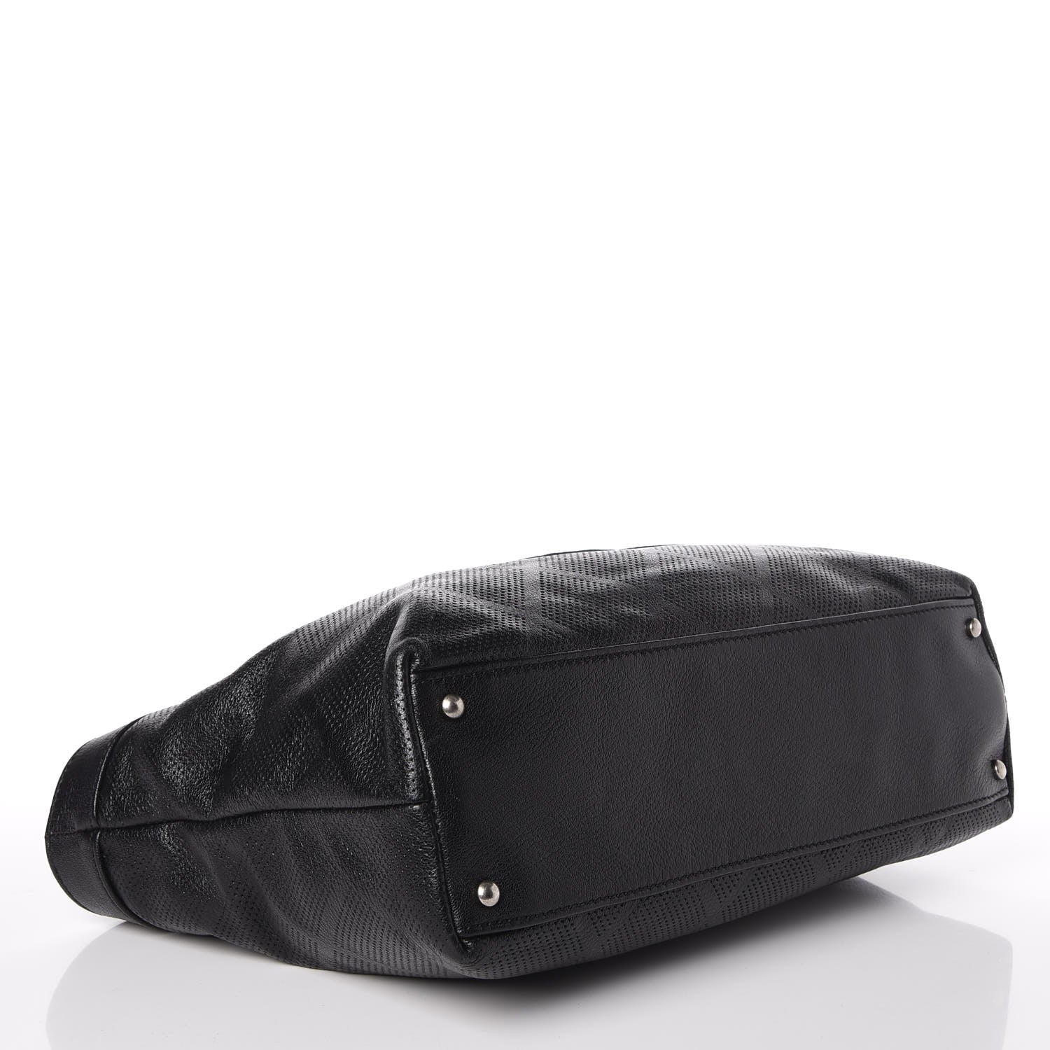 Chanel Goatskin Perforated Large CC Tote Black 4 of 8