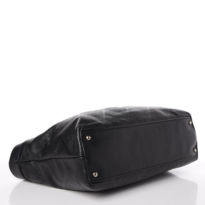 Chanel Goatskin Perforated Large CC Tote Black 4 of 8