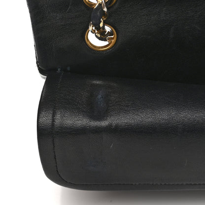 Chanel Lambskin Quilted Medium Double Flap Navy 12 of 15