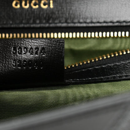 Gucci Textured Calfskin Small Torchon GG Ring Shoulder Bag Black 8 of 13