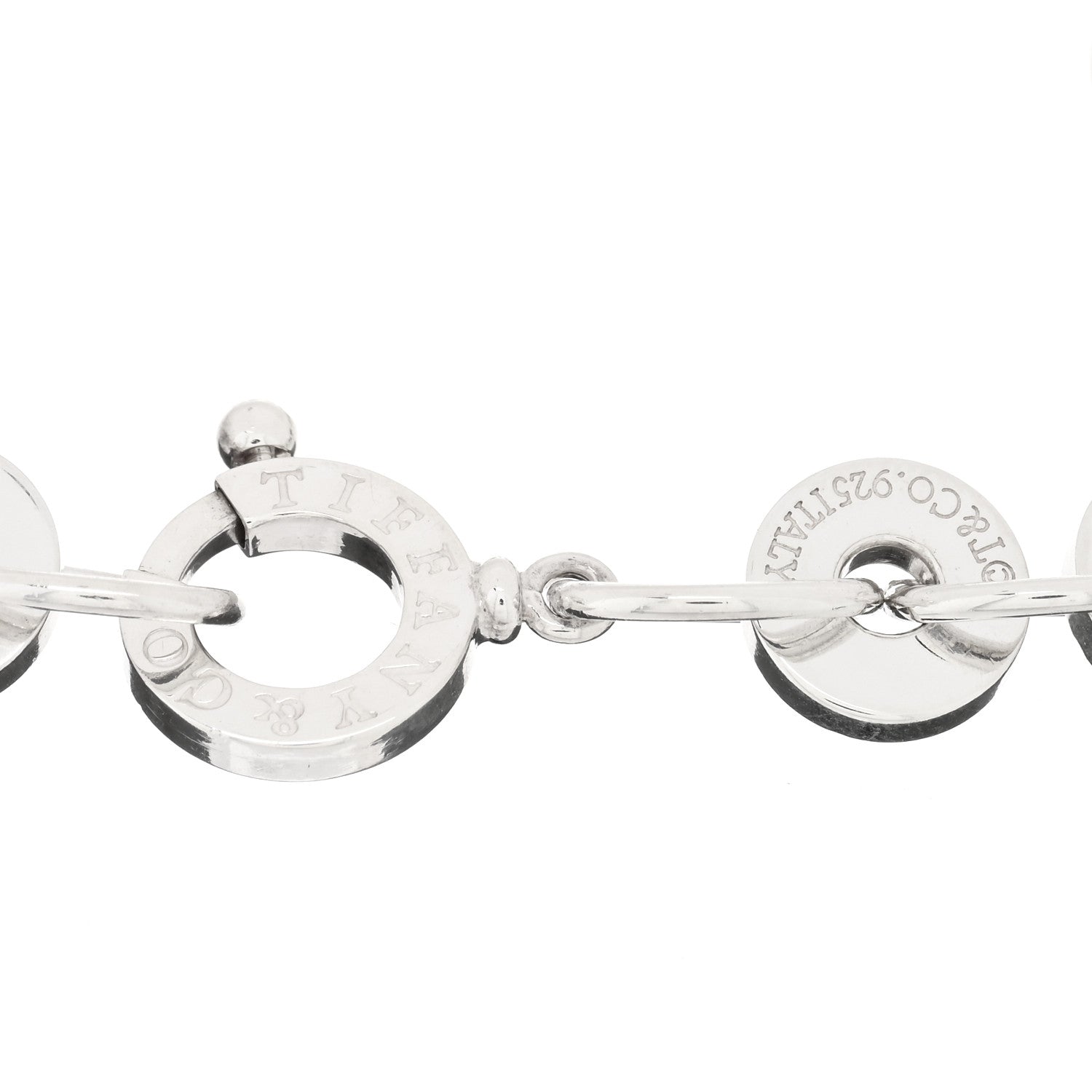 Tiffany Sterling Silver 1837 Circle Bracelet 3 of 3